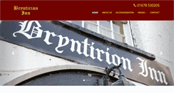 Desktop Screenshot of bryntirioninn.co.uk